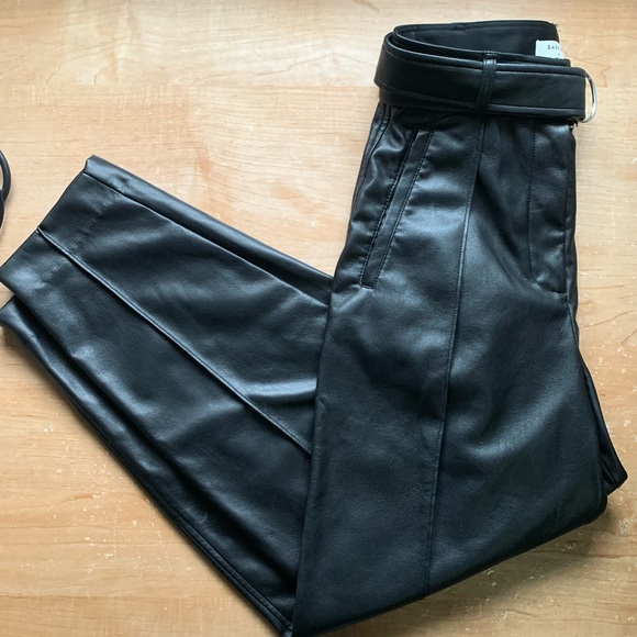 Aritzia / BABATON | Mayne Vegan Leather Pants Black - Picture 4 of 7